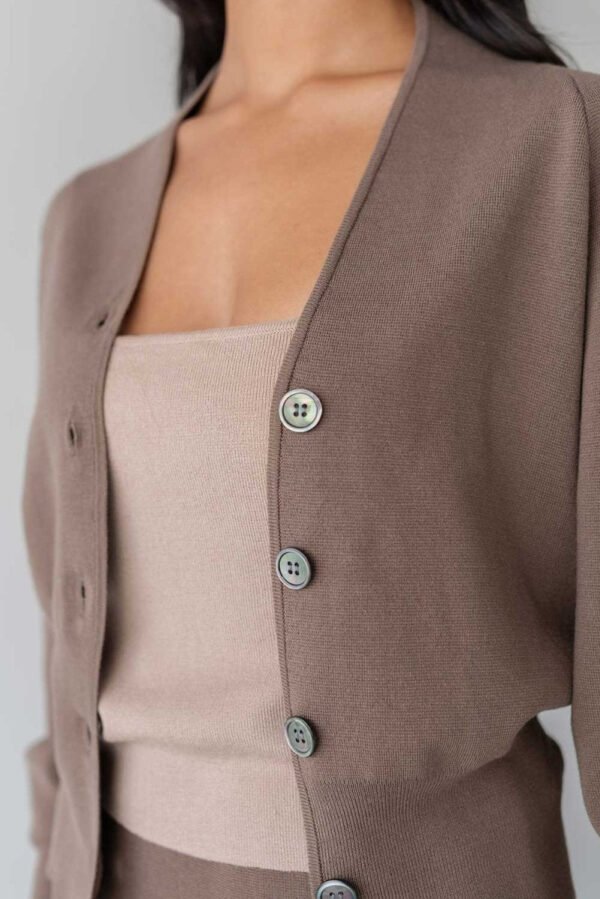 Mandarin Collar Cardigan